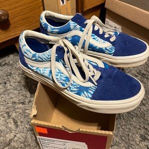 Vans old skool solar floral sneaker 💙🤍